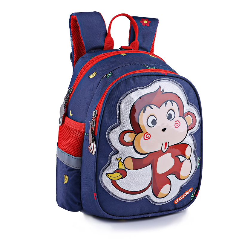 瑞士军刀双肩包幼儿园卡通动物减负护脊防走失儿童书包snk2301
