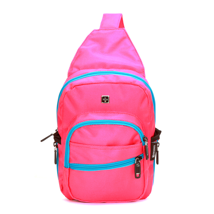 SUISSEWIN瑞士军刀单肩包斜跨包胸包男女休闲运动挎包SNK1005正品