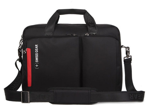 厂家直销15寸瑞士军刀笔记本男士商务单肩斜挎包手提电脑包定制
