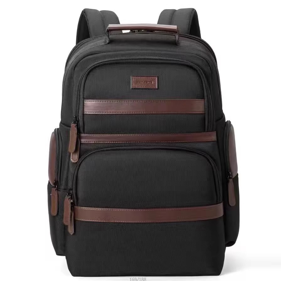 电脑包男双肩背包印LOGO商务旅行男包